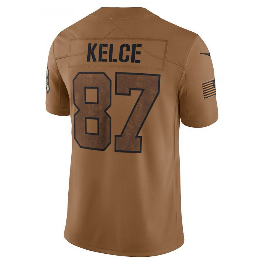 Travis Kelce Kansas City Chiefs Nike 2023 Salute To Service Limited Jersey - Brown-Profan Arena